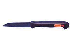 Gustav 3ï¾¼ Straight Paring Knife, Brown Moulded Handle GEV621P